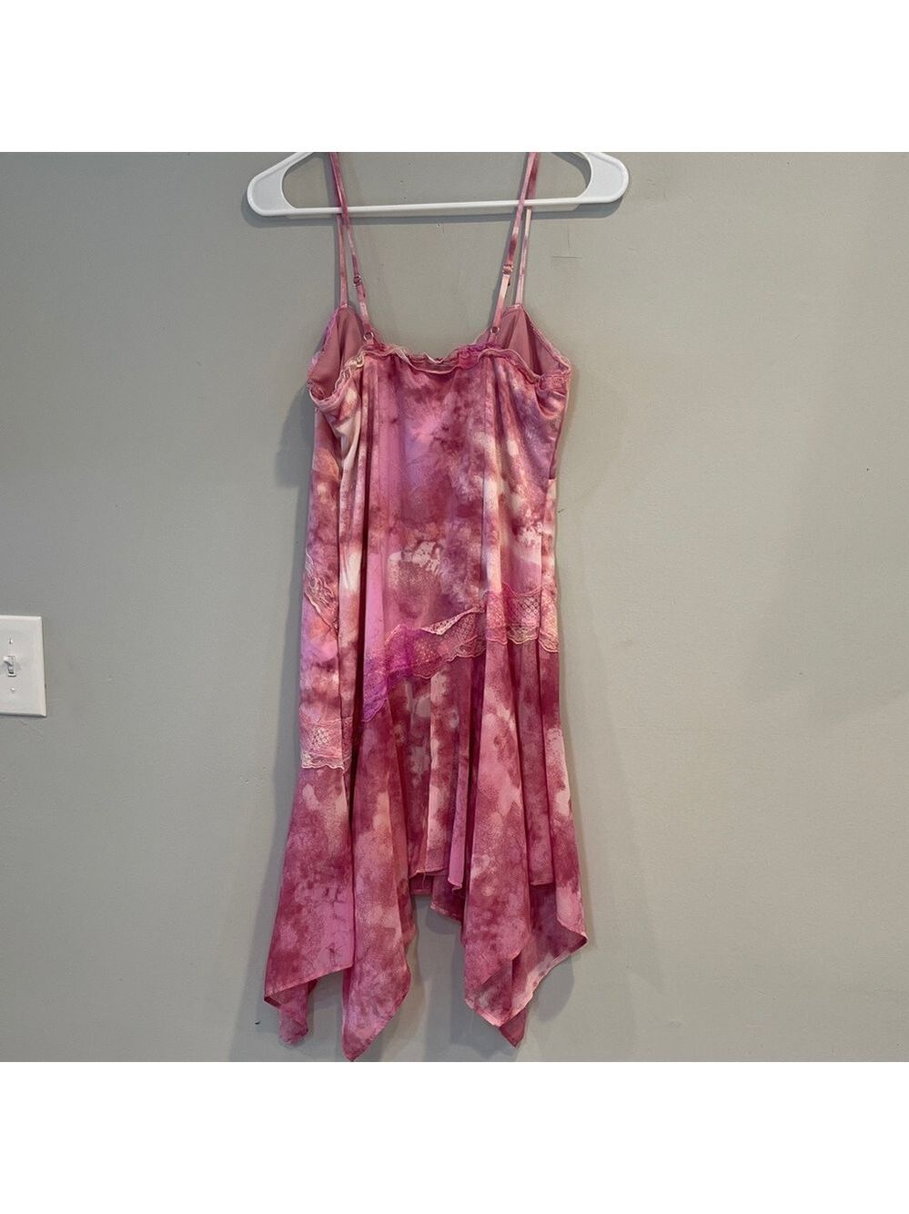 NWT Wild Fable Asymmetrical Midi Slip Dress - Pink Size Small - Picture 8 of 9